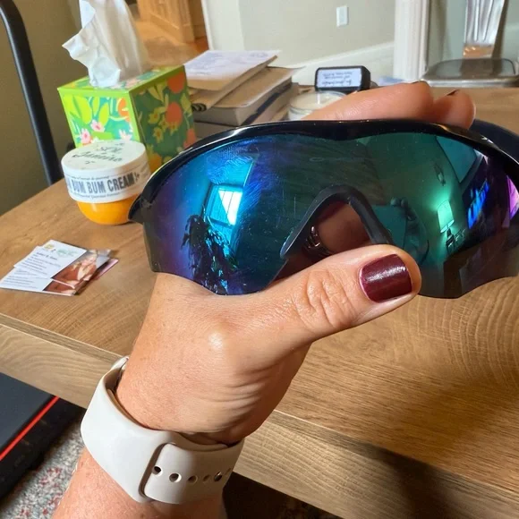 Oakley Black and Blue Performance Sunglasses